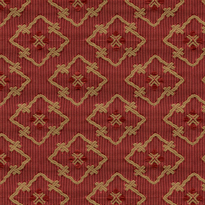 BRUNSCHWIG & FILS BR-89709.166.0 CREEK FIGURED WOVEN RED Fabric - Eade's Wallpaper
