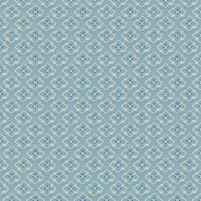 BRUNSCHWIG & FILS BR-89709.222.0 CREEK FIGURED WOVEN BLUE Fabric - Eade's Wallpaper