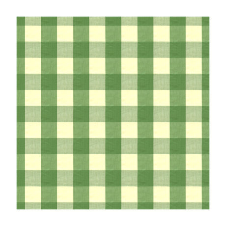 BRUNSCHWIG & FILS BR-89725.464.0 EXCHEQUER COTTON CHECK JADE Fabric - Eade's Wallpaper