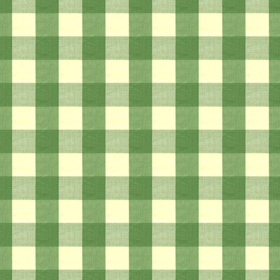 BRUNSCHWIG & FILS BR-89725.464.0 EXCHEQUER COTTON CHECK JADE Fabric - Eade's Wallpaper