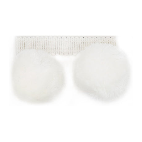 STOUT BUBB-5 BUBBLE TASSEL FRINGE 5 SNOW Fabric - Eades Wallpaper & Fabric
