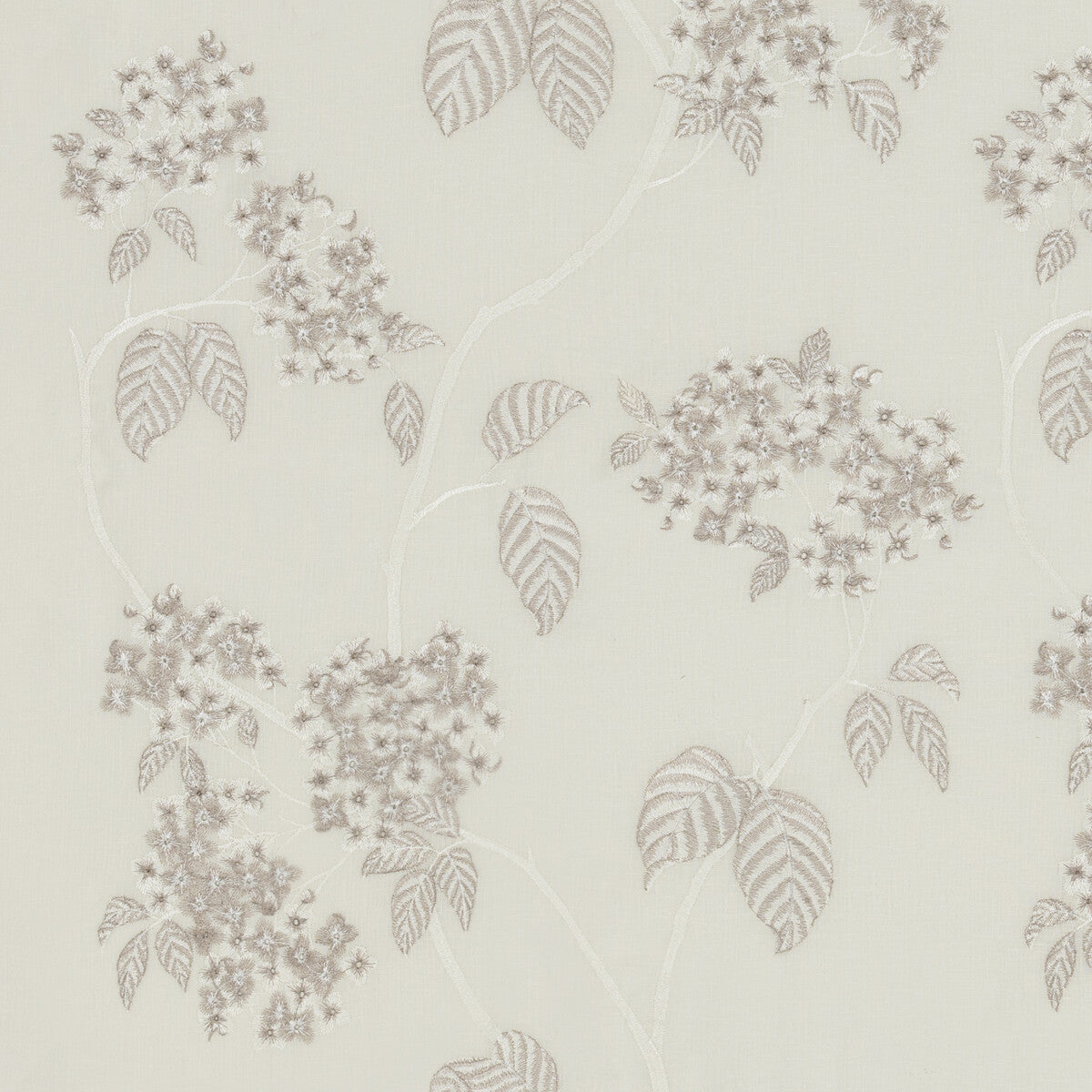 G P & J BAKER BV10954.104.0 HYDRANGEA SHEER IVORY Fabric - Eade's Wallpaper