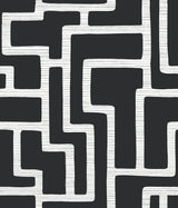 York BW3831 Graphic Polyomino Black & White Wallpaper