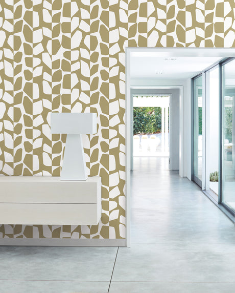 York BW3892 Primitive Vines Gold Metallic Wallpaper
