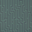G P & J BAKER BW45007.9.0 FRETWORK INDIGO/TEAL Wallpaper - Eade's Wallpaper