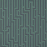 G P & J BAKER BW45007.9.0 FRETWORK INDIGO/TEAL Wallpaper - Eade's Wallpaper