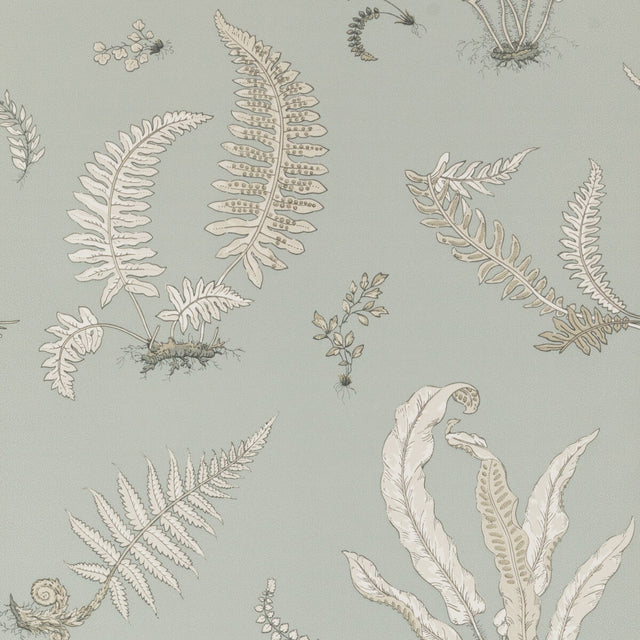 G P & J BAKER BW45044.7.0 FERNS SOFT BLUE Wallpaper - Eade's Wallpaper