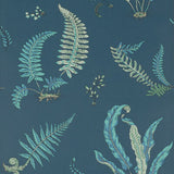 G P & J BAKER BW45044.9.0 FERNS INDIGO/TEAL Wallpaper - Eade's Wallpaper