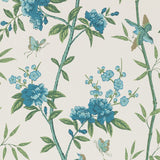 G P & J BAKER BW45066.5.0 PEONY & BLOSSOM INDIGO/TEAL Wallpaper - Eade's Wallpaper