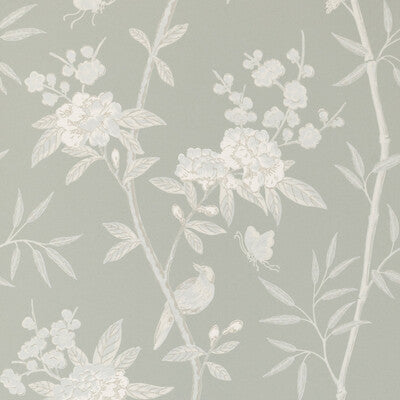 G P & J BAKER BW45066.6.0 PEONY & BLOSSOM SOFT BLUE Wallpaper - Eade's Wallpaper
