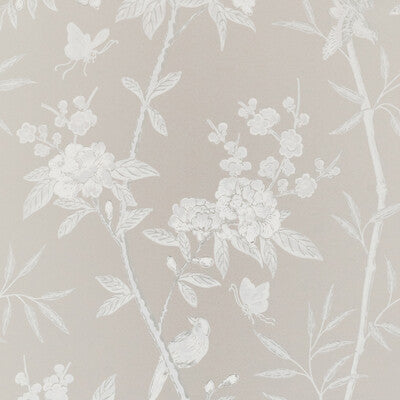 G P & J BAKER BW45066.7.0 PEONY & BLOSSOM SOFT GREY Wallpaper - Eade's Wallpaper