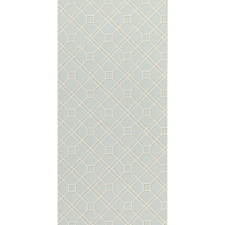 G P & J BAKER BW45071.11.0 LANGDALE TRELLIS SOFT AQUA Wallpaper - Eade's Wallpaper