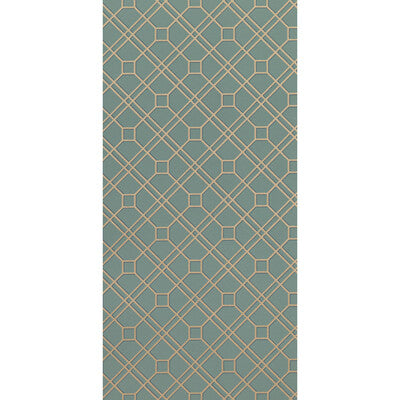 G P & J BAKER BW45071.12.0 LANGDALE TRELLIS TEAL/BRONZE Wallpaper - Eade's Wallpaper