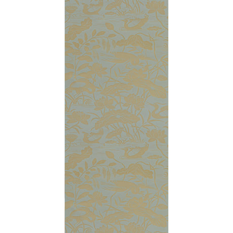 G P & J BAKER BW45089.5.0 HERON & LOTUS FLOWER EUCALYPTUS Wallpaper - Eade's Wallpaper