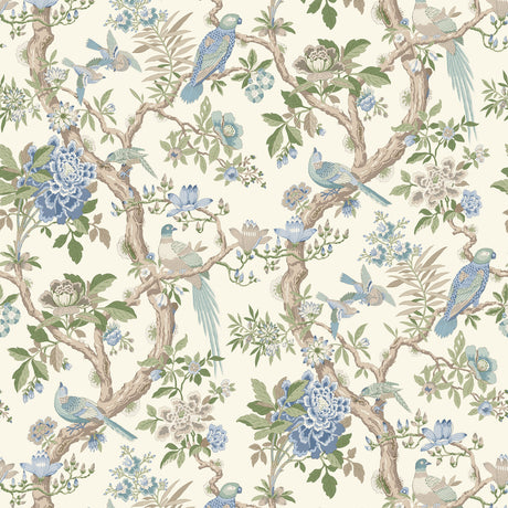 G P & J BAKER BW45094.1.0 ELTHAM BLUE Wallpaper - Eade's Wallpaper
