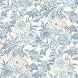 G P & J BAKER BW45095.1.0 SUMMER PEONY BLUE Wallpaper - Eade's Wallpaper