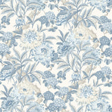 G P & J BAKER BW45095.1.0 SUMMER PEONY BLUE Wallpaper - Eade's Wallpaper