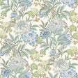 G P & J BAKER BW45095.4.0 SUMMER PEONY AQUA Wallpaper - Eade's Wallpaper