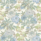 G P & J BAKER BW45095.4.0 SUMMER PEONY AQUA Wallpaper - Eade's Wallpaper