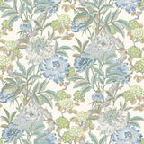 G P & J BAKER BW45095.4.0 SUMMER PEONY AQUA Wallpaper - Eade's Wallpaper