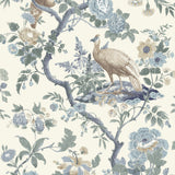 G P & J BAKER BW45096.1.0 BROUGHTON ROSE BLUE Wallpaper - Eade's Wallpaper
