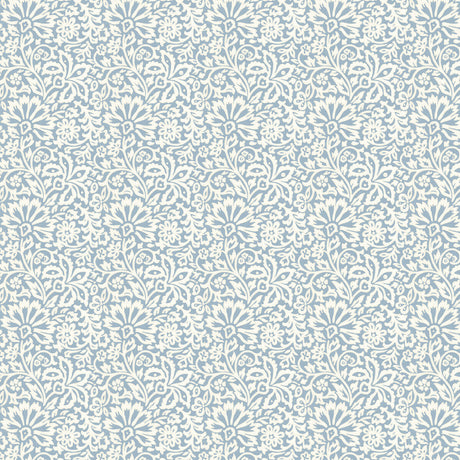 G P & J BAKER BW45097.1.0 FLORA BLUE Wallpaper - Eade's Wallpaper