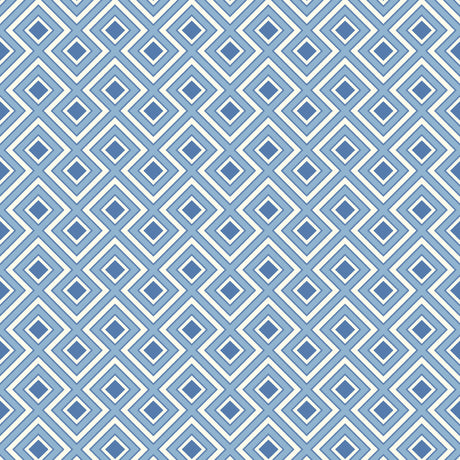 G P & J BAKER BW45098.1.0 LA FIORENTINA SMALL BLUE Wallpaper - Eade's Wallpaper