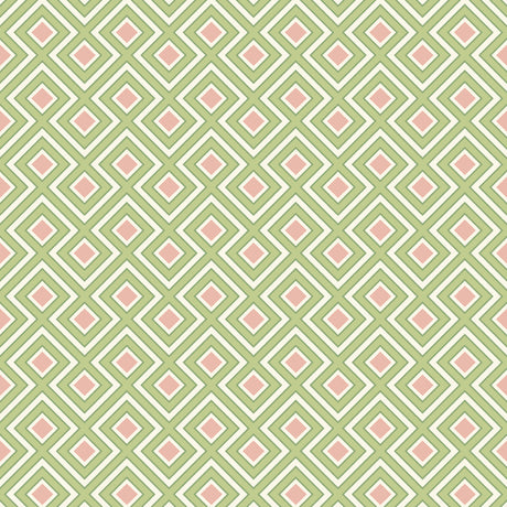 G P & J BAKER BW45098.2.0 LA FIORENTINA SMALL GREEN/BLUSH Wallpaper - Eade's Wallpaper
