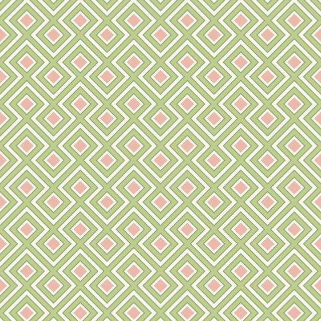 G P & J BAKER BW45098.2.0 LA FIORENTINA SMALL GREEN/BLUSH Wallpaper - Eade's Wallpaper