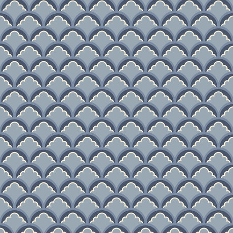 G P & J BAKER BW45099.1.0 MOUNT TEMPLE SMALL BLUE Wallpaper - Eade's Wallpaper