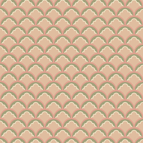 G P & J BAKER BW45099.2.0 MOUNT TEMPLE SMALL BLUSH/GREEN Wallpaper - Eade's Wallpaper