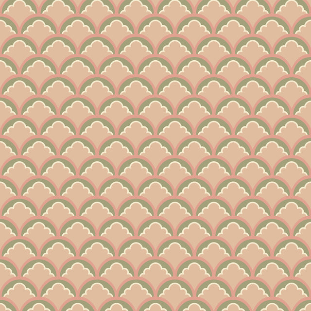G P & J BAKER BW45099.2.0 MOUNT TEMPLE SMALL BLUSH/GREEN Wallpaper - Eade's Wallpaper