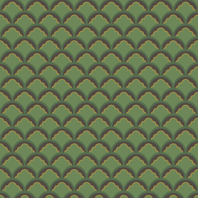 G P & J BAKER BW45099.3.0 MOUNT TEMPLE SMALL EMERALD Wallpaper - Eade's Wallpaper