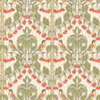 G P & J BAKER BW45100.1.0 BIRDS & CHERRIES RED/GREEN Wallpaper - Eade's Wallpaper