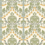 G P & J BAKER BW45100.3.0 BIRDS & CHERRIES AQUA Wallpaper - Eade's Wallpaper