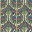 G P & J BAKER BW45100.5.0 BIRDS & CHERRIES INDIGO Wallpaper - Eade's Wallpaper
