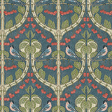G P & J BAKER BW45100.5.0 BIRDS & CHERRIES INDIGO Wallpaper - Eade's Wallpaper
