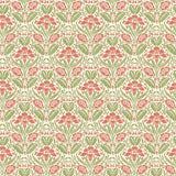G P & J BAKER BW45101.1.0 IRIS MEADOW PINK/GREEN Wallpaper - Eade's Wallpaper