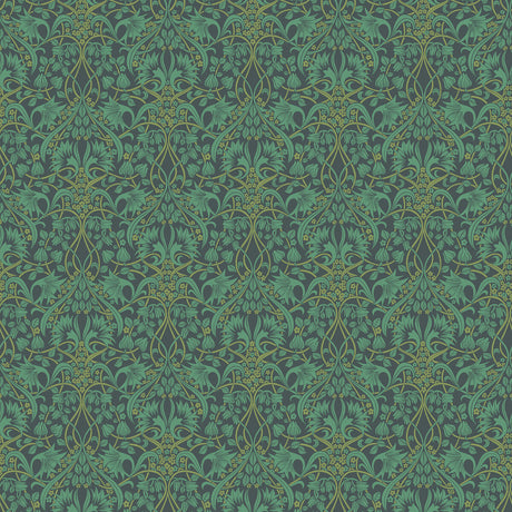G P & J BAKER BW45102.5.0 FRITILLERIE INDIGO/TEAL Wallpaper - Eade's Wallpaper