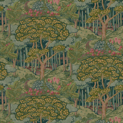 G P & J BAKER BW45106.3.0 RUSKIN EMERALD Wallpaper - Eade's Wallpaper