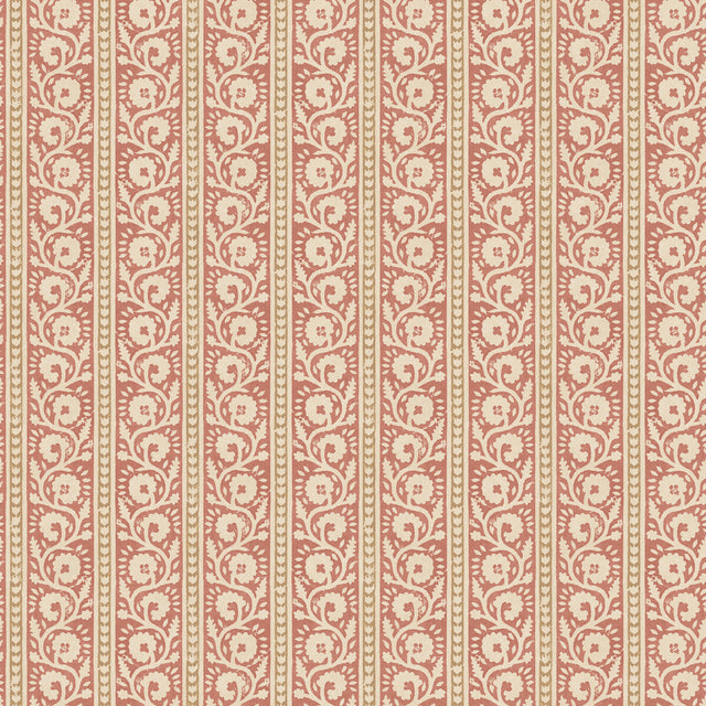 G P & J BAKER BW45113.3.0 BIBURY RED/SAND Wallpaper - Eade's Wallpaper