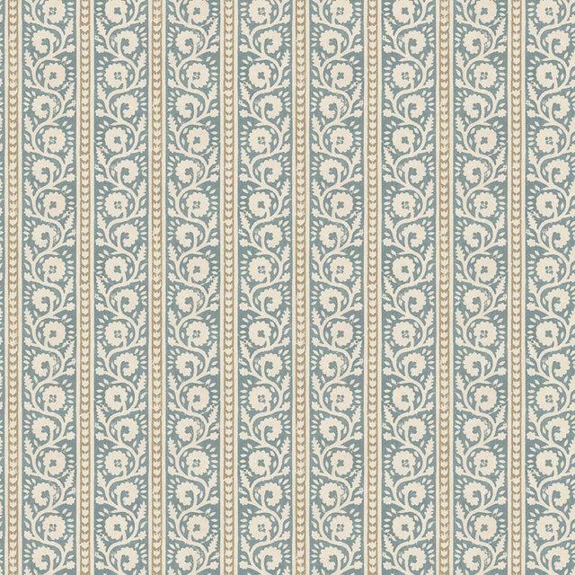 G P & J BAKER BW45113.5.0 BIBURY BLUE Wallpaper - Eade's Wallpaper