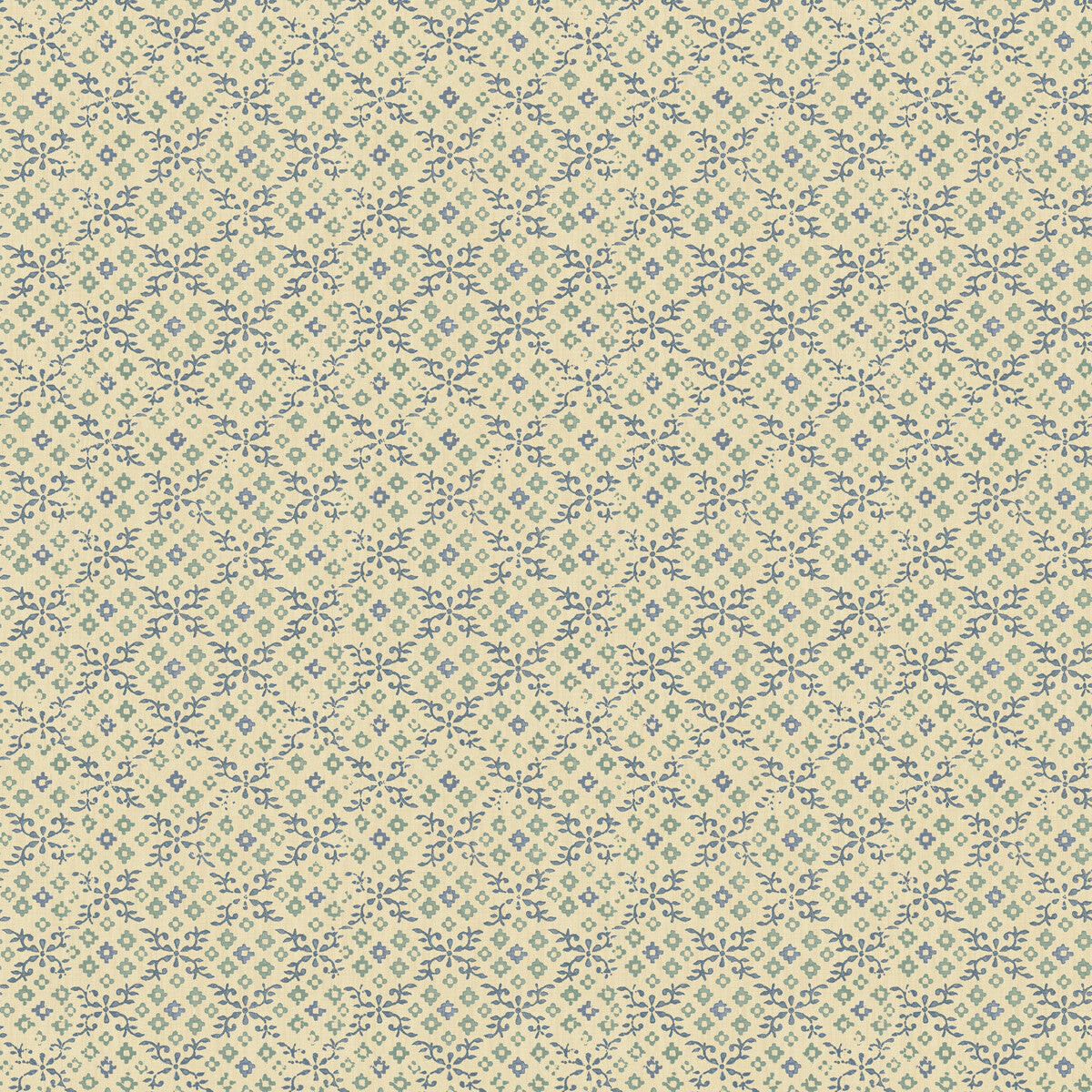 G P & J BAKER BW45115.5.0 GRANTLY BLUE Wallpaper - Eade's Wallpaper