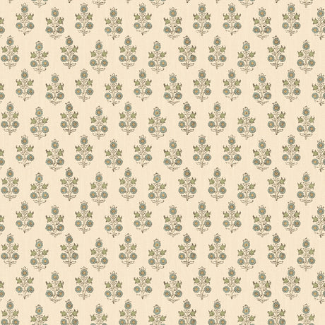 G P & J BAKER BW45117.2.0 POPPY SPRIG AQUA Wallpaper - Eade's Wallpaper