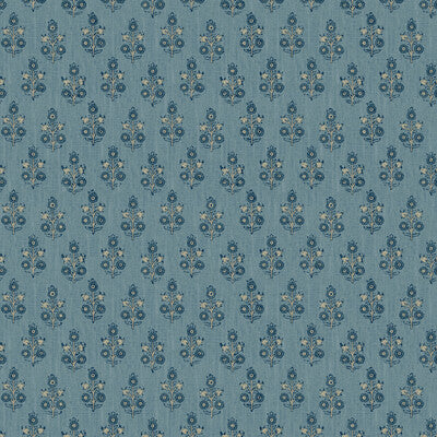 G P & J BAKER BW45117.5.0 POPPY SPRIG BLUE Wallpaper - Eade's Wallpaper