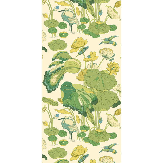 G P & J BAKER BW45123.1.0 NYMPHEUS EMERALD Wallpaper - Eade's Wallpaper