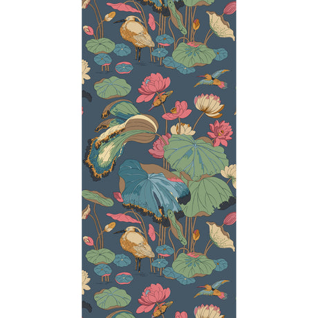 G P & J BAKER BW45123.4.0 NYMPHEUS INDIGO/TEAL Wallpaper - Eade's Wallpaper