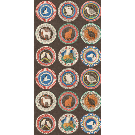 G P & J BAKER BW45126.2.0 ROBINA'S DINNER PARTY COCOA Wallpaper - Eade's Wallpaper