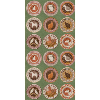 G P & J BAKER BW45126.3.0 ROBINA'S DINNER PARTY GREEN Wallpaper - Eade's Wallpaper