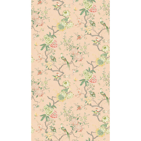 G P & J BAKER BW45128.2.0 ORIENTAL BIRD BLUSH Wallpaper - Eade's Wallpaper